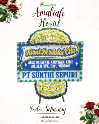 Papan Bunga Duka di Metro